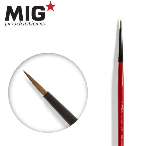 Clearance - MIG Productions - Marta Kolinsky Modelling Brush - 3/0