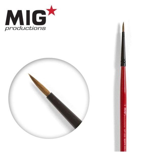 Clearance - MIG Productions - Marta Kolinsky Modelling Brush - 5/0