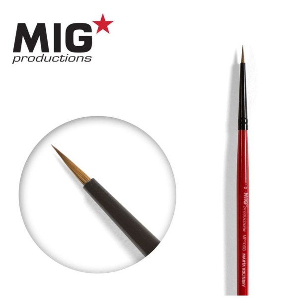 Clearance - MIG Productions - Marta Kolinsky Modelling Brush - 6/0