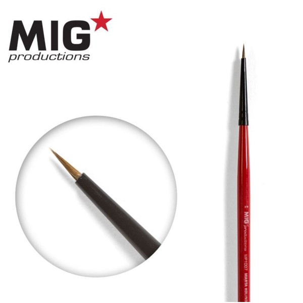 Clearance - MIG Productions - Marta Kolinsky Modelling Brush - 7/0