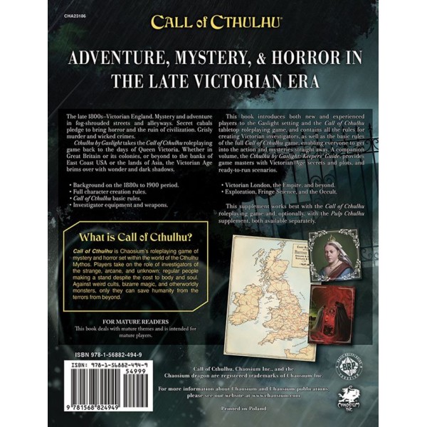 Call of Cthulhu RPG - Cthulhu by Gaslight: Investigators' Guide (HC)