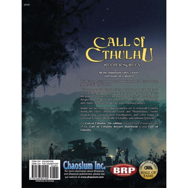 Call of Cthulhu RPG - Keeper Screen Pack