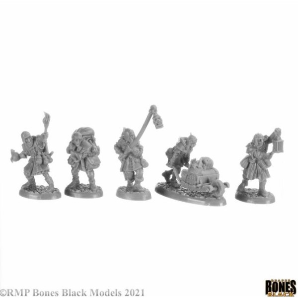Reaper Bones Black - Henchmen and Hirelings - Boxed Set