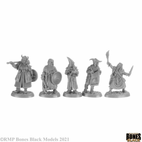 Reaper Bones Black - Henchmen and Hirelings - Boxed Set