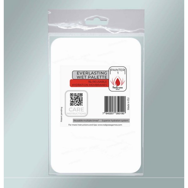 REDGRASS - EVERLASTING WET PALETTE - Reusable Hydration Paper for Painter V1 and Lite (15)