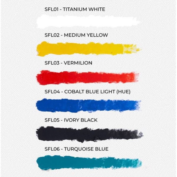 Clearance - Scale75 - Scalecolor Floww Oil Paints - FLOW PRIMARY COLOUR SET