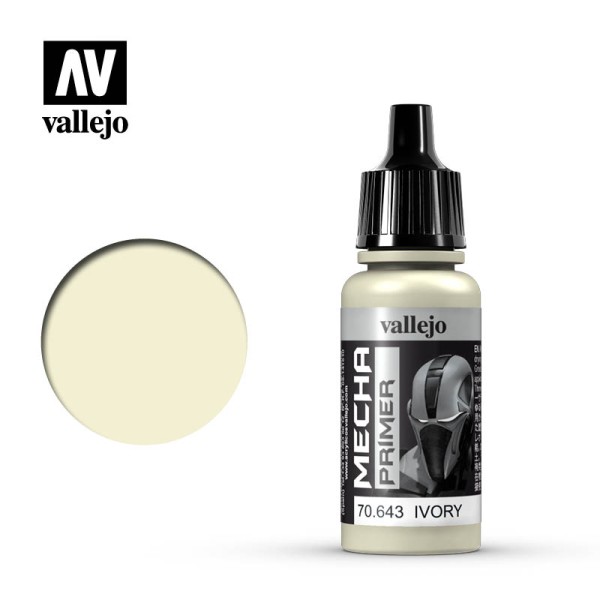 Vallejo - Mecha Color Airbrush Paints - Mecha Ivory Primer Vallejo - Mecha Color Airbrush Paints - Mecha Ivory Primer