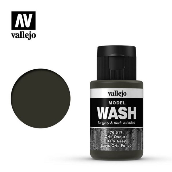 Clearance - Vallejo - Model Wash - Dark Grey