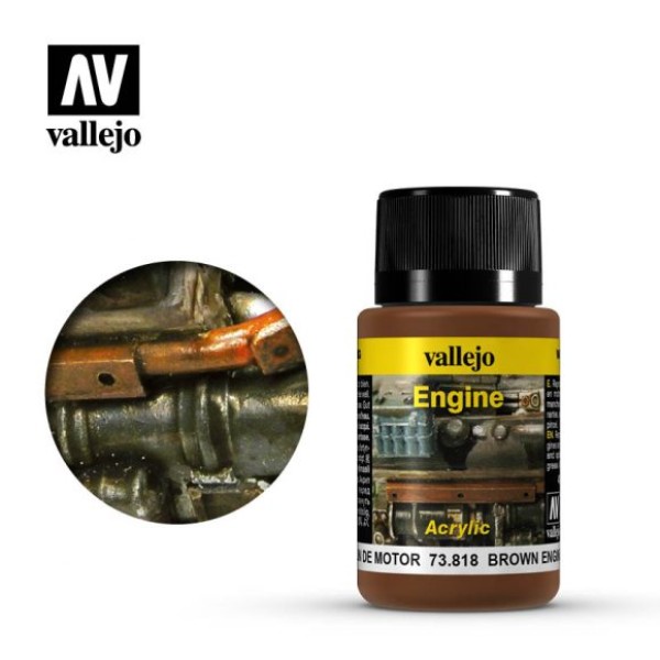 Clearance - Vallejo - Weathering Effects - Brown Engine Soot 40ml Clearance - Vallejo - Weathering Effects - Brown Engine Soot 40ml