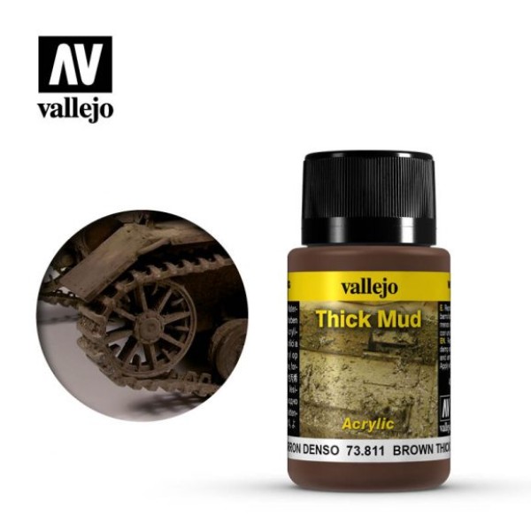 Clearance - Vallejo - Weathering Effects - Brown Thick Mud 40ml Clearance - Vallejo - Weathering Effects - Brown Thick Mud 40ml