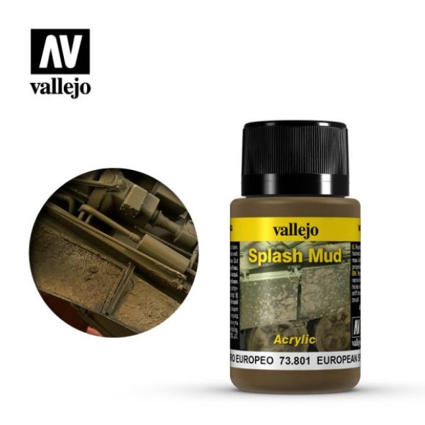 Clearance - Vallejo - Weathering Effects - European Splash Mud 40ml Clearance - Vallejo - Weathering Effects - European Splash Mud 40ml