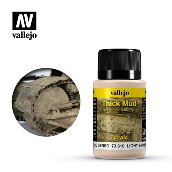 Clearance - Vallejo - Weathering Effects - Light Brown Splash Mud 40ml Clearance - Vallejo - Weathering Effects - Light Brown Splash Mud 40ml