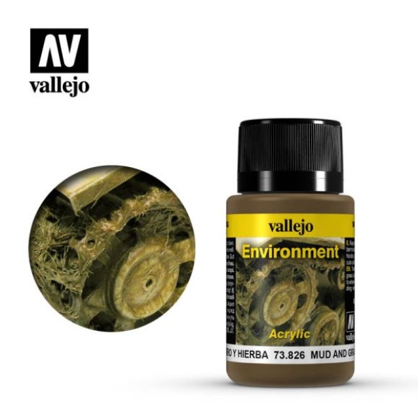 Clearance - Vallejo - Weathering Effects - Mud and Grass Effect 40ml Clearance - Vallejo - Weathering Effects - Mud and Grass Effect 40ml