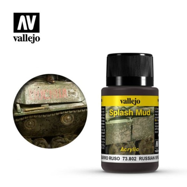 Clearance - Vallejo - Weathering Effects - Russian Splash Mud 40ml Clearance - Vallejo - Weathering Effects - Russian Splash Mud 40ml