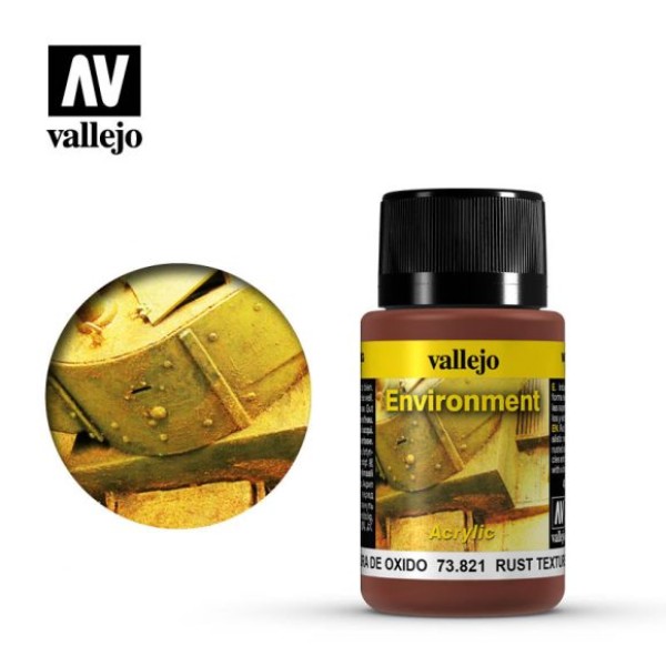 Clearance - Vallejo - Weathering Effects - Rust Texture 40ml Clearance - Vallejo - Weathering Effects - Rust Texture 40ml