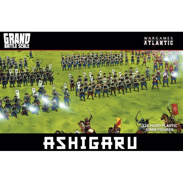 Wargames Atlantic - Grand Battle 10mm Scale - Ashigaru (328 Figures)