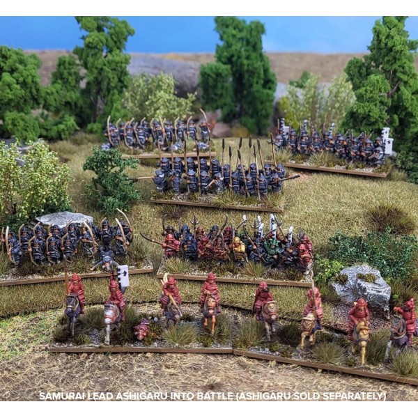 Wargames Atlantic - Grand Battle 10mm Scale - Samurai Army (224 Figures)