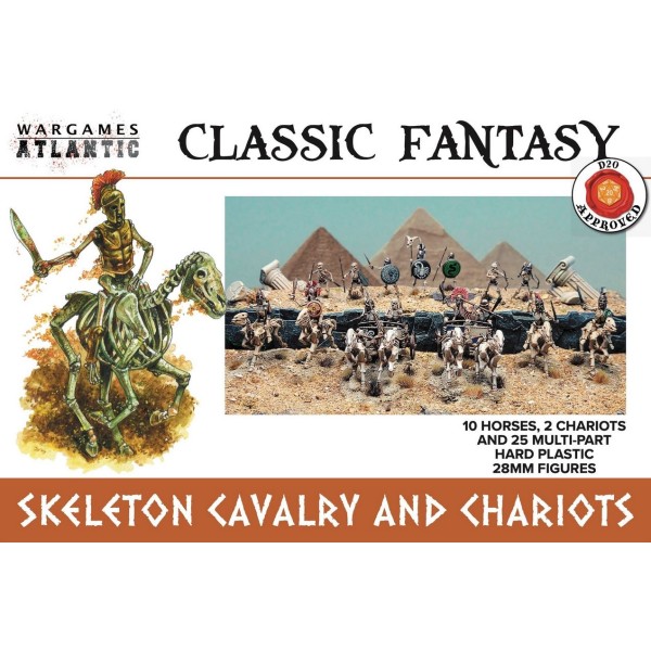 Wargames Atlantic - Classic Fantasy - Skeleton Cavalry and Chariots - Plastic Boxed Set