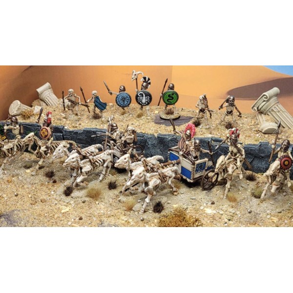 Wargames Atlantic - Classic Fantasy - Skeleton Cavalry and Chariots - Plastic Boxed Set