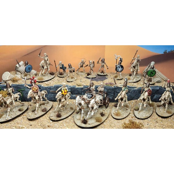 Wargames Atlantic - Classic Fantasy - Skeleton Cavalry and Chariots - Plastic Boxed Set
