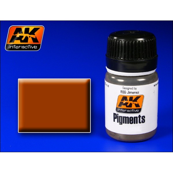 AK Interactive - Pigments: Medium Rust AK Interactive - Pigments: Medium Rust