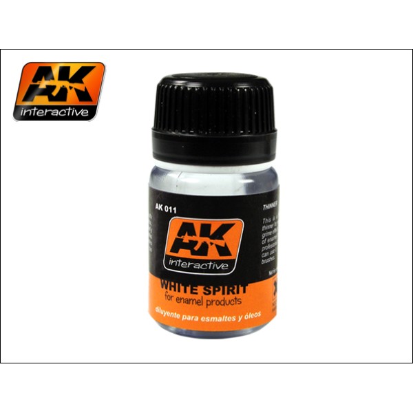 AK Interactive - Washes & Auxiliaries: White Spirit (35mls) AK Interactive - Washes & Auxiliaries: White Spirit (35mls)