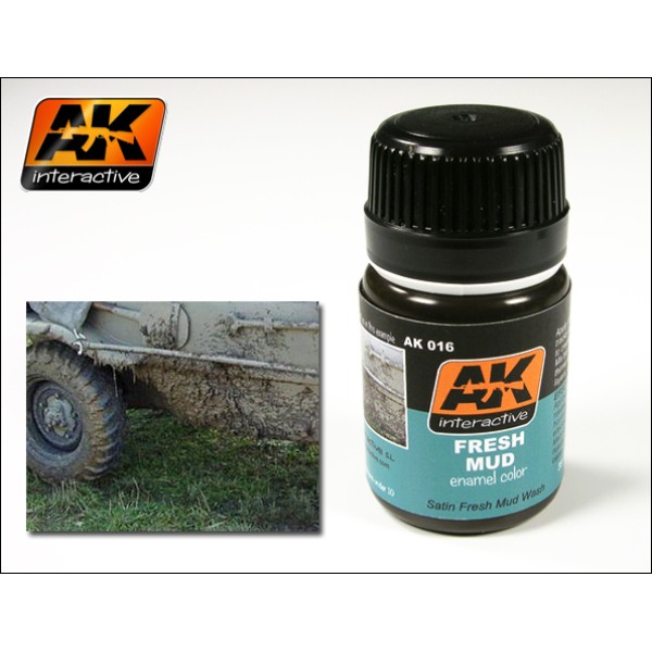 AK Interactive - Washes & Auxiliaries: Fresh Mud AK Interactive - Washes & Auxiliaries: Fresh Mud