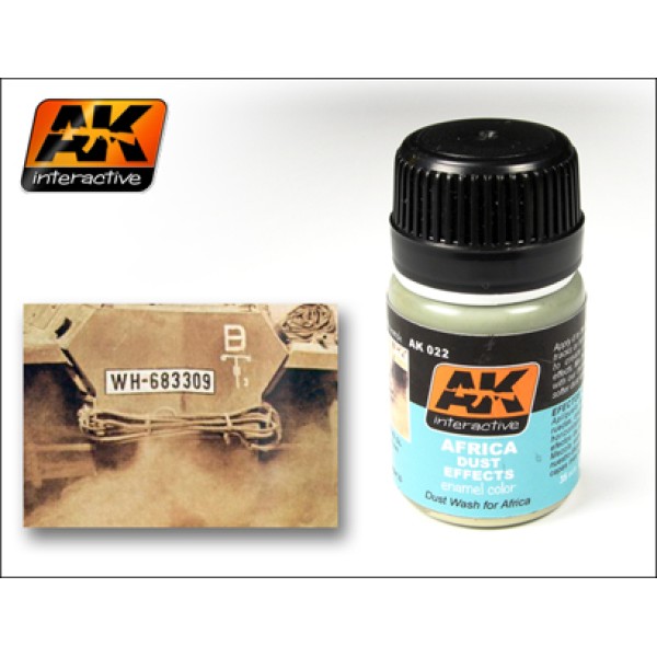 AK Interactive - Washes & Auxiliaries: Africa Dust Effects AK Interactive - Washes & Auxiliaries: Africa Dust Effects