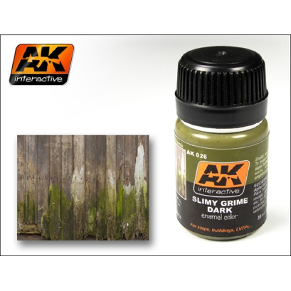 AK Interactive - Washes & Auxiliaries: Slimy Grime Dark AK Interactive - Washes & Auxiliaries: Slimy Grime Dark