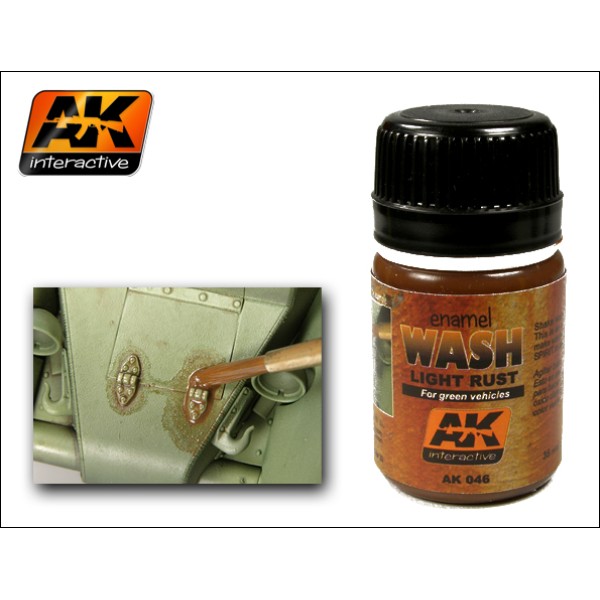 AK Interactive - Washes & Auxiliaries: Light Rust Wash AK Interactive - Washes & Auxiliaries: Light Rust Wash
