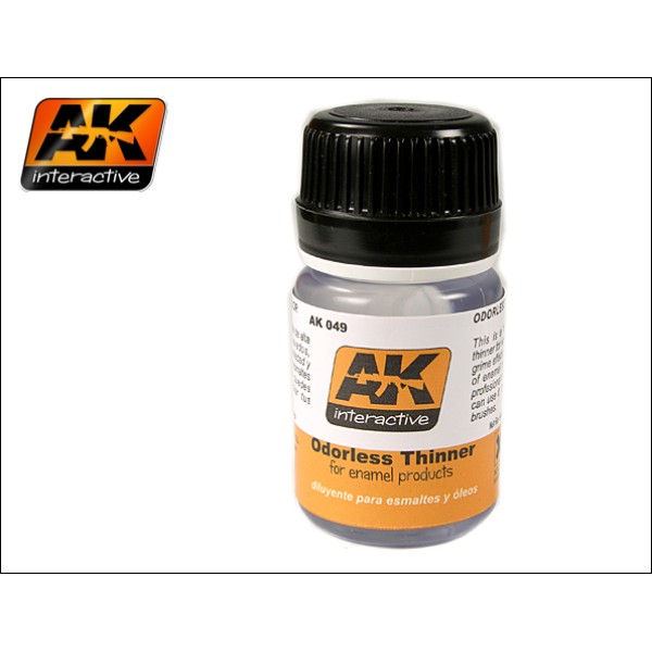 AK Interactive - Washes & Auxiliaries: Odourless Thinner (Turpentine) 35ml AK Interactive - Washes & Auxiliaries: Odourless Thinner (Turpentine) 35ml