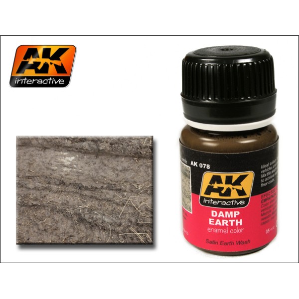 AK Interactive - Washes & Auxiliaries: Damp Earth AK Interactive - Washes & Auxiliaries: Damp Earth