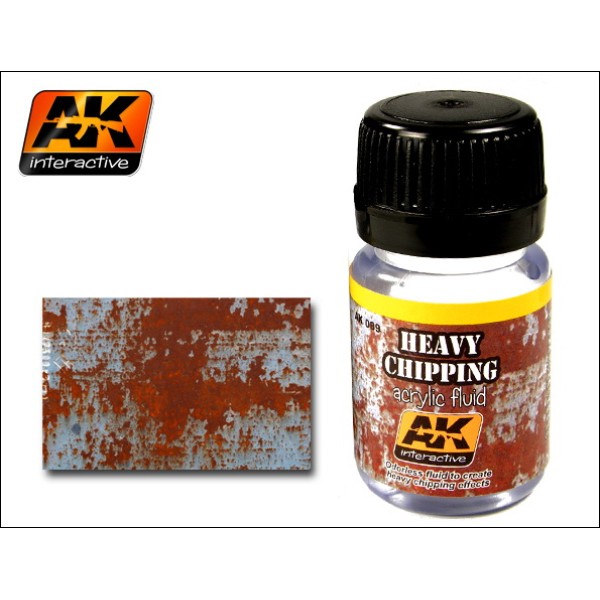 AK Interactive - Washes & Auxiliaries: Heavy Chipping Effects Acrylic Fluid AK Interactive - Washes & Auxiliaries: Heavy Chipping Effects Acrylic Fluid