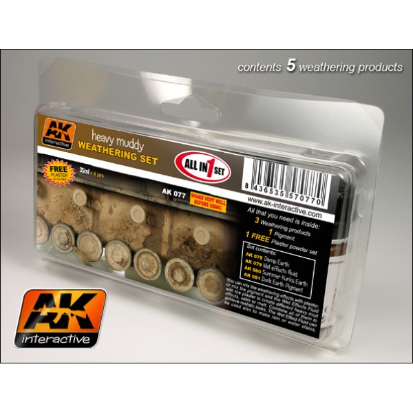 AK Interactive - Weathering set - Heavy Muddy Effects AK Interactive - Weathering set - Heavy Muddy Effects
