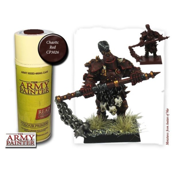 Clearance - The Army Painter - Colour Primer: Chaotic Red (In Store Only) Clearance - The Army Painter - Colour Primer: Chaotic Red (In Store Only)