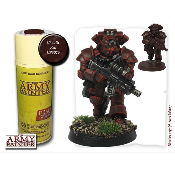 Clearance - The Army Painter - Colour Primer: Chaotic Red (In Store Only) Clearance - The Army Painter - Colour Primer: Chaotic Red (In Store Only)