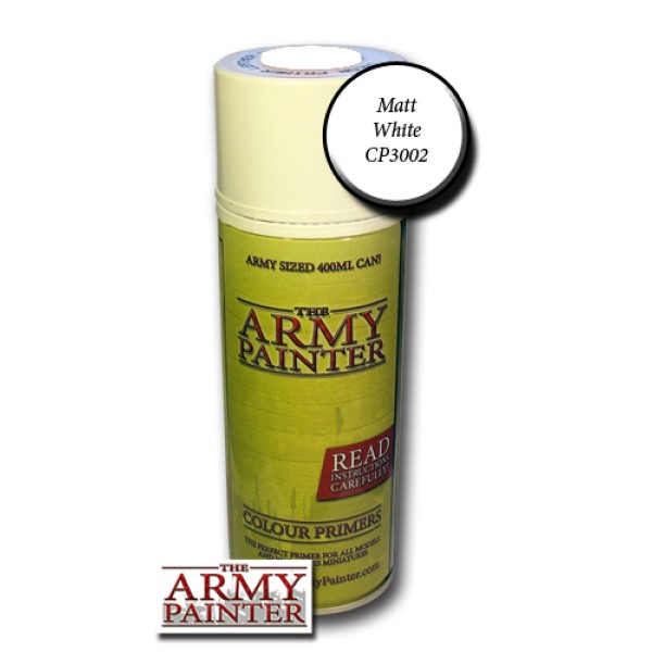 Clearance - The Army Painter - Colour Primer: Matt White (In Store only)