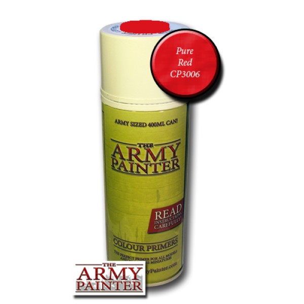 Clearance - The Army Painter - Colour Primer: Pure Red (In Store Only)