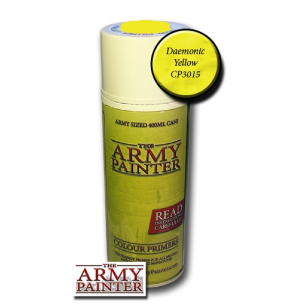 Clearance - The Army Painter - Colour Primer: Daemonic Yellow (In Store Only)