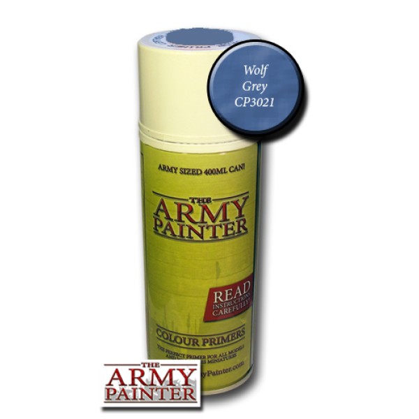 Clearance - The Army Painter - Colour Primer: Wolf Grey (In Store Only)