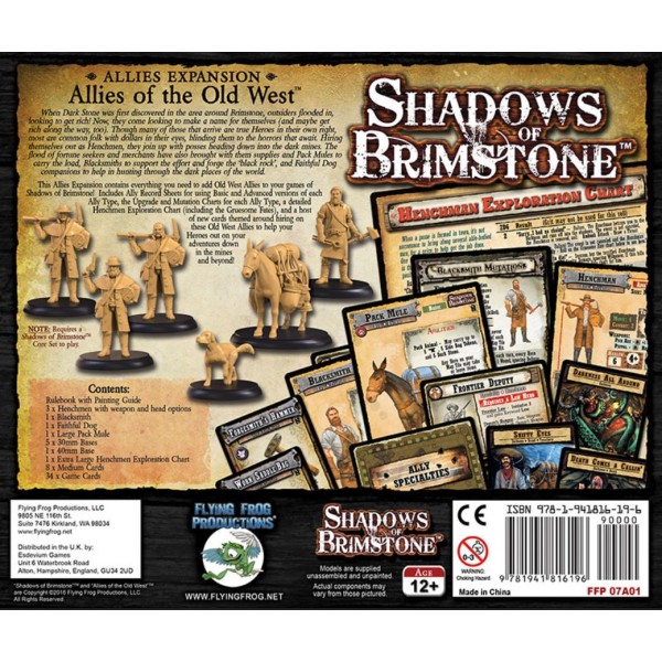 Shadows of Brimstone - Allies of the Old West - Ally Expansion Shadows of Brimstone - Allies of the Old West - Ally Expansion