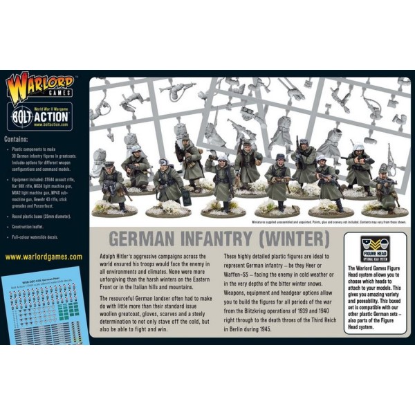 Bolt Action - Germany - German Infantry (Winter) Plastic Boxed Set