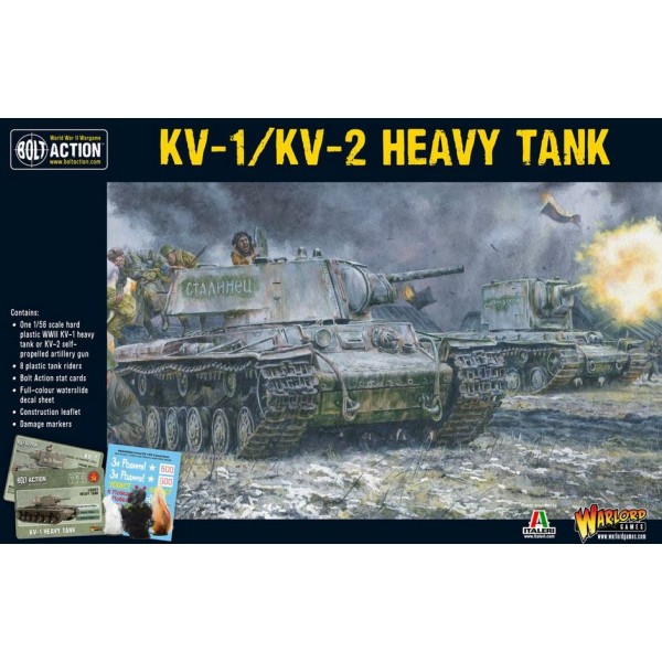Bolt Action - Soviet - KV1/2 Heavy Tank Plastic Box Set Bolt Action - Soviet - KV1/2 Heavy Tank Plastic Box Set
