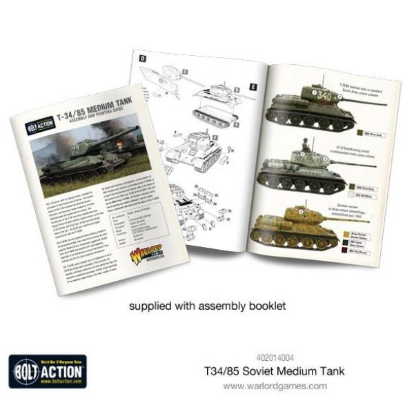 Bolt Action - Soviet - T-34/85 Medium Tank (plastic) Bolt Action - Soviet - T-34/85 Medium Tank (plastic)