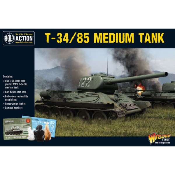 Bolt Action - Soviet - T-34/85 Medium Tank (plastic) Bolt Action - Soviet - T-34/85 Medium Tank (plastic)