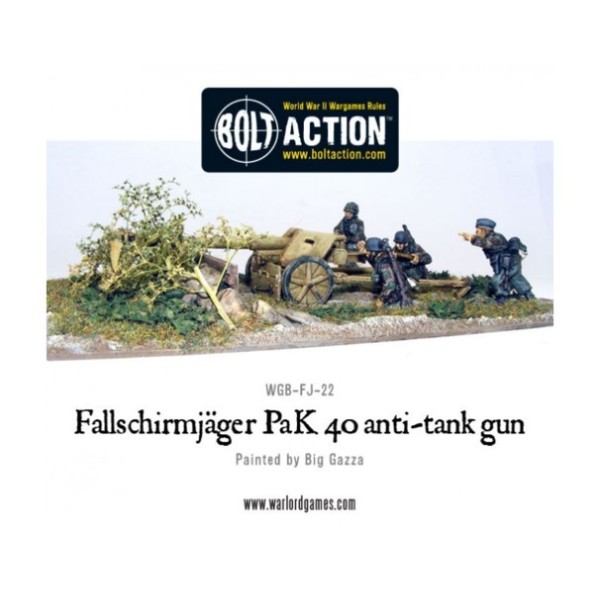 Bolt Action - Germany - Fallschirmjager PaK 40 & 4 Crew Bolt Action - Germany - Fallschirmjager PaK 40 & 4 Crew