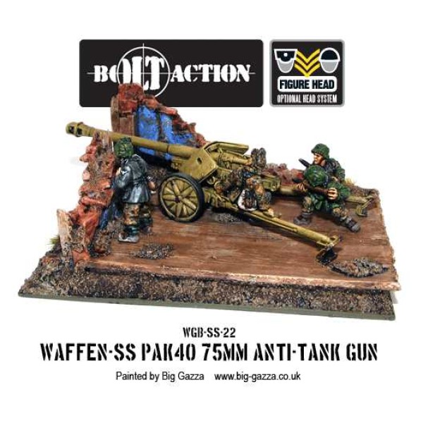 Bolt Action - Germany - Waffen SS 75mm PAK 40 Bolt Action - Germany - Waffen SS 75mm PAK 40