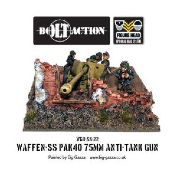 Bolt Action - Germany - Waffen SS 75mm PAK 40 Bolt Action - Germany - Waffen SS 75mm PAK 40