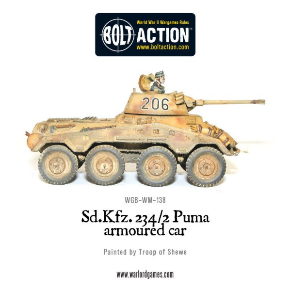 Bolt Action - Germany - Sd.Kfz 234/2 Puma Armoured Car Bolt Action - Germany - Sd.Kfz 234/2 Puma Armoured Car