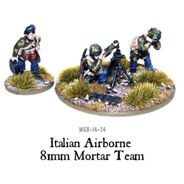 Bolt Action - Italy - Italian Airborne 81mm Mortar Team Bolt Action - Italy - Italian Airborne 81mm Mortar Team